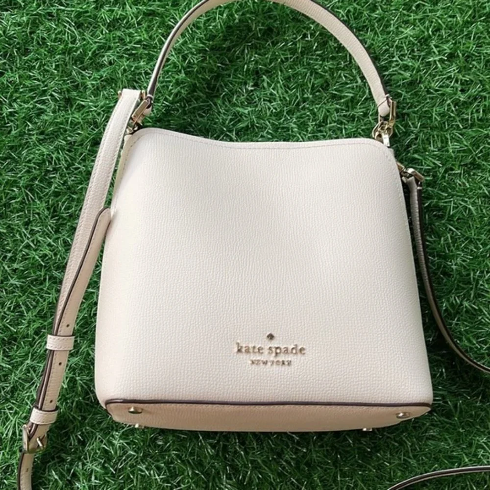 Kate Spade Darcy Small Bucket Bag Parchment
